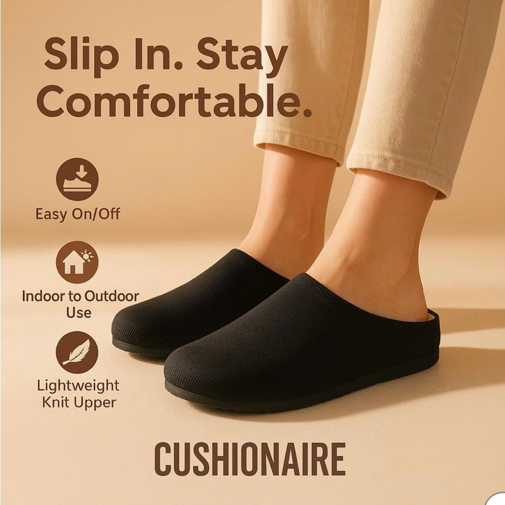 Cushionaire mules slip on